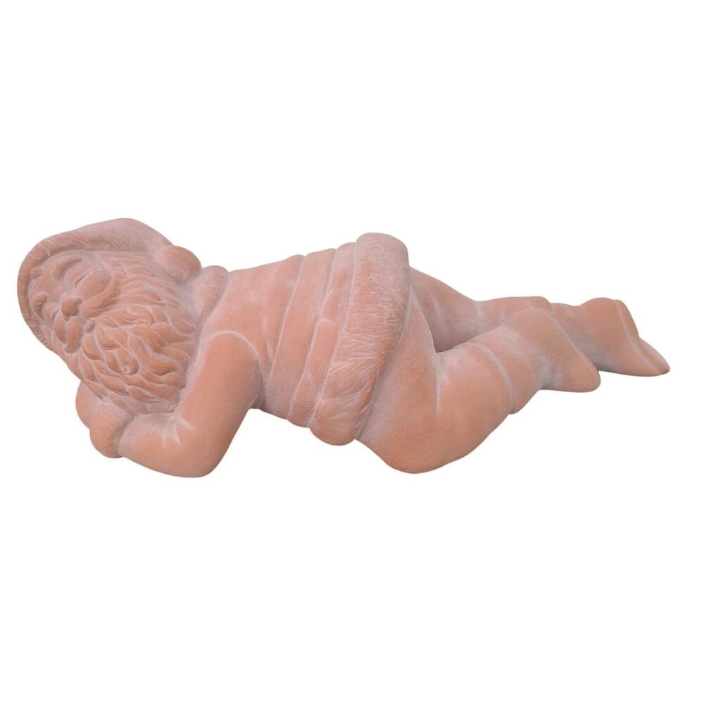 Santa Claus Laying Shelf Sitter Fireplace Mantle Resin Christmas Decor Figurine
